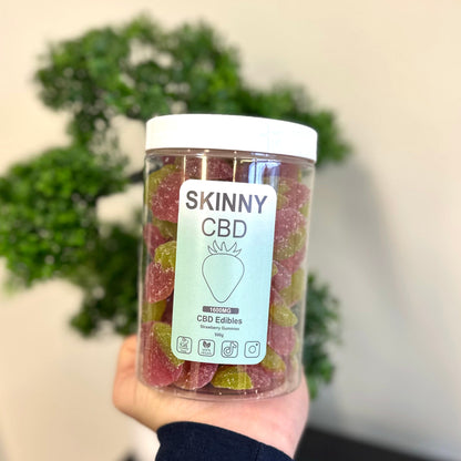 Skinny CBD Gummy Strawberries (Large Jar)